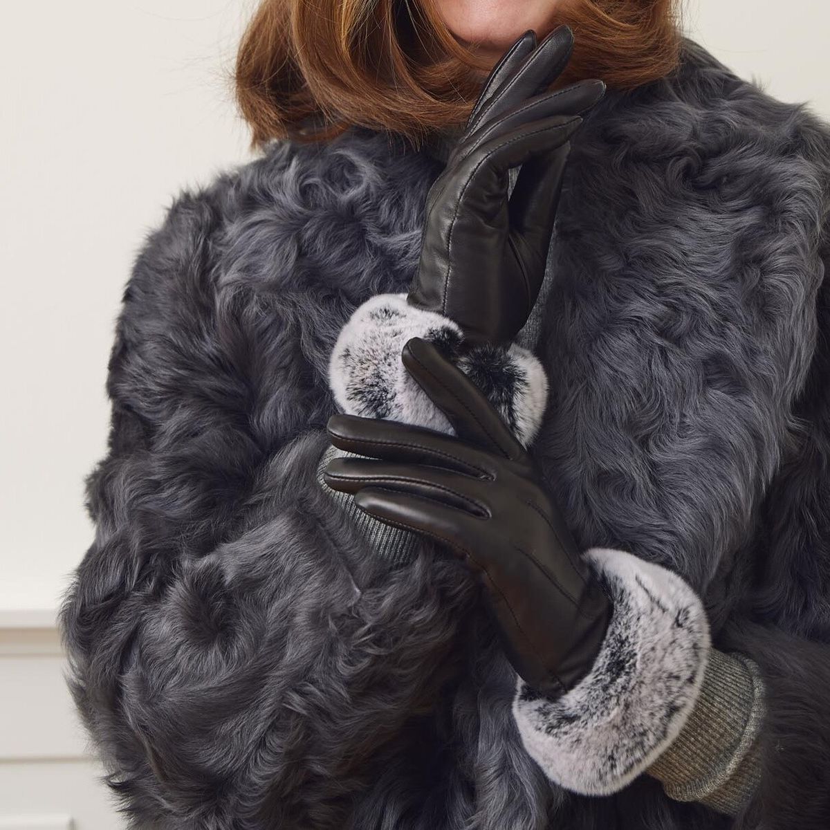 Kassandra Handskar Svart / Vit