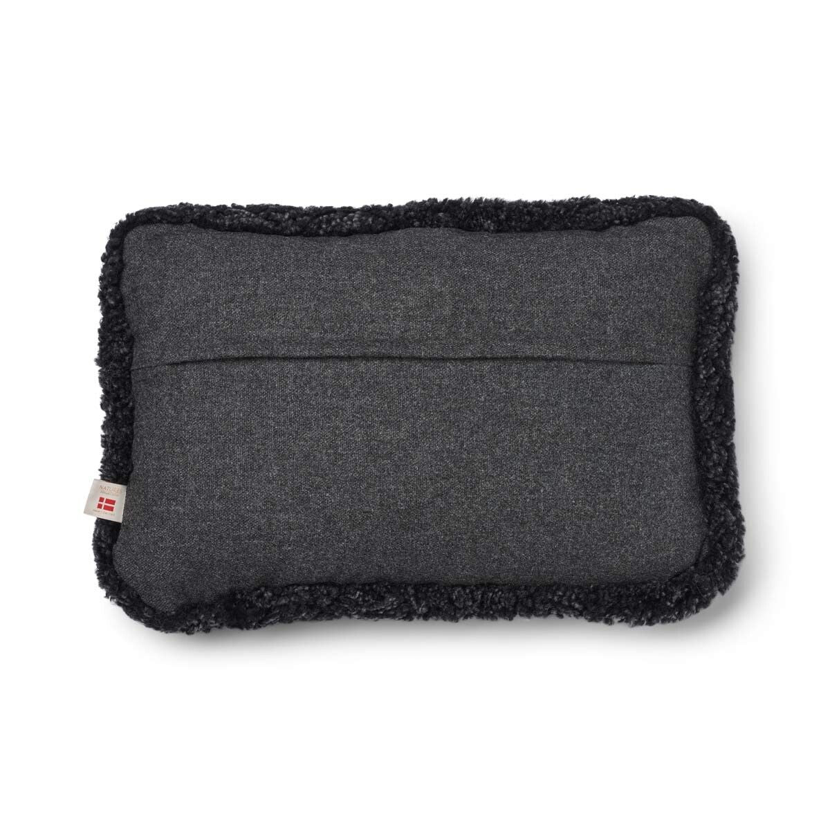 Classic Collection | Ullkudde | Kort lugg | Dubbelsidig | 52x52 cm | 34x52 cm Kolgrå / Kolgrå