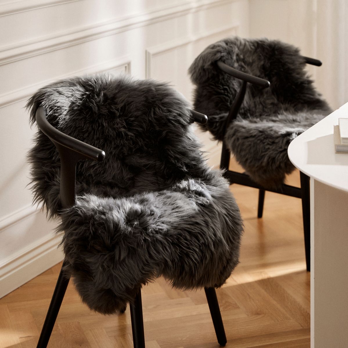 Fårskinn | Lång lugg | Nya Zeeland | 115x60 cm Lila